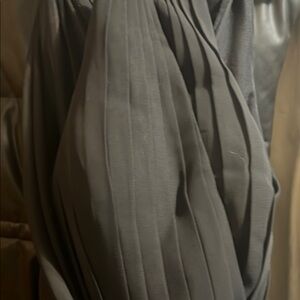 Elegant Black Pleated Scarf